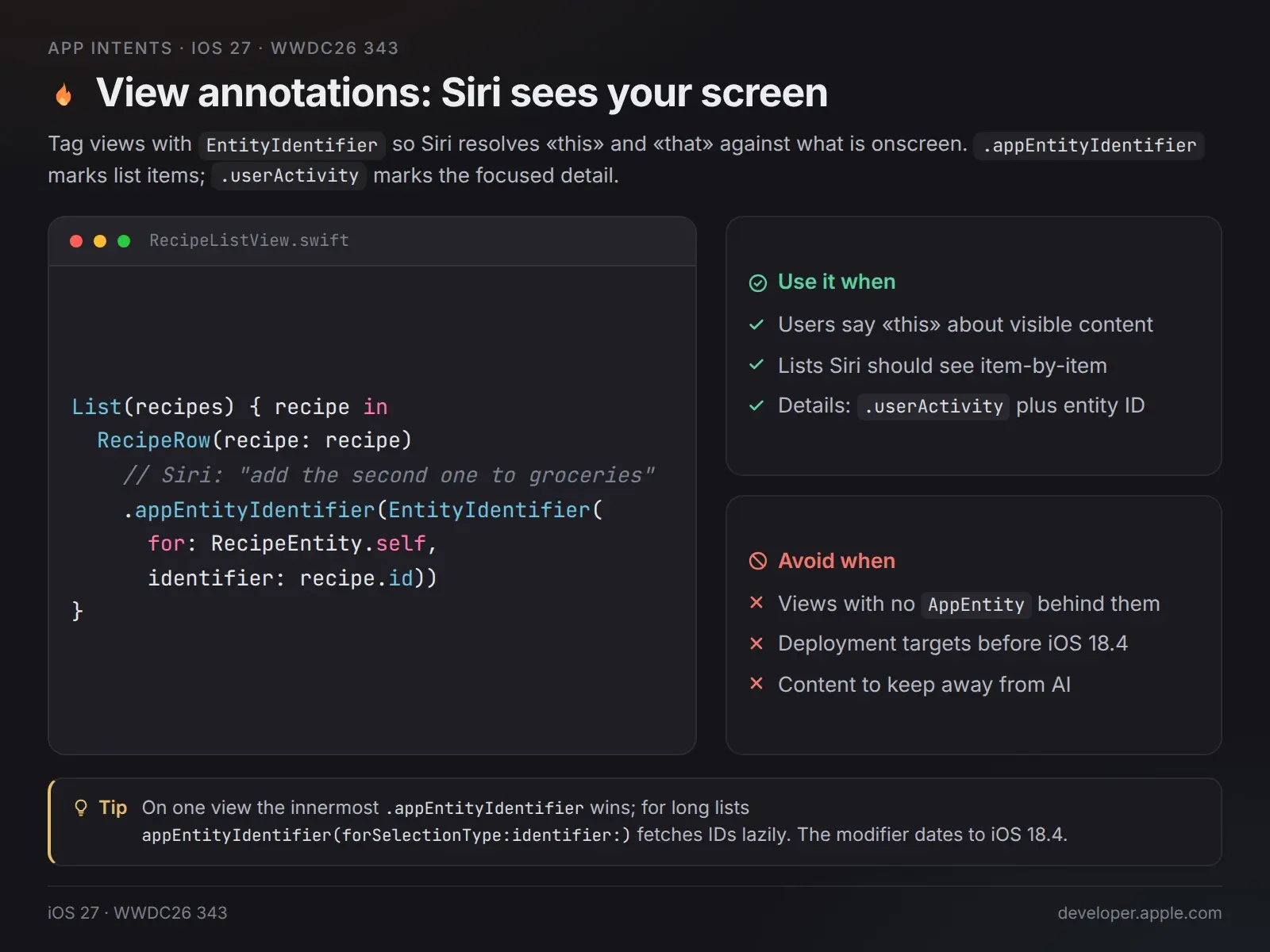 View annotations: Siri видит ваш экран 👏🏻 | Сетка — социальная сеть от hh.ru