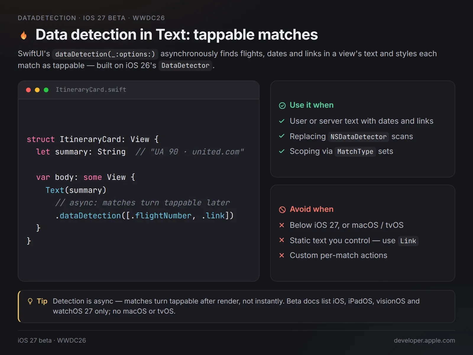 dataDetection: тапабельные даты и рейсы в Text 💽 | Сетка — социальная сеть от hh.ru