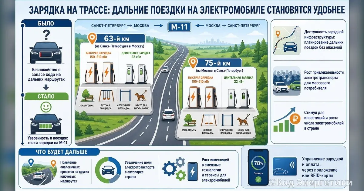 Про электрозарядные комплексы на М-11 🔌 | Сетка — социальная сеть от hh.ru