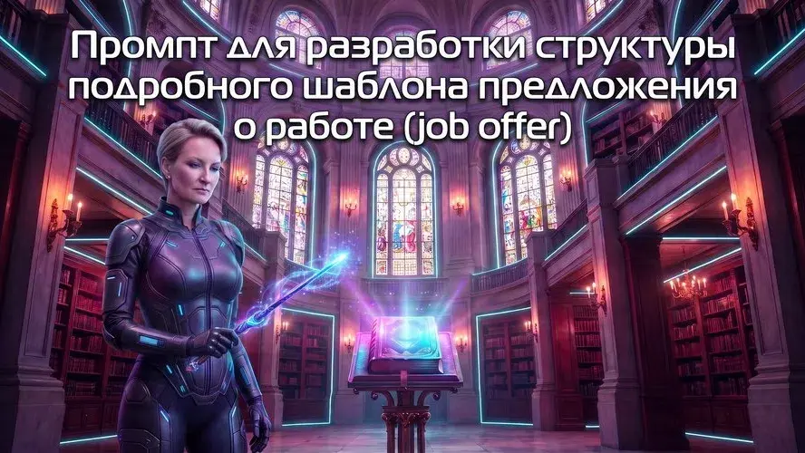 Промпт для разработки джоб оффера | Сетка — социальная сеть от hh.ru