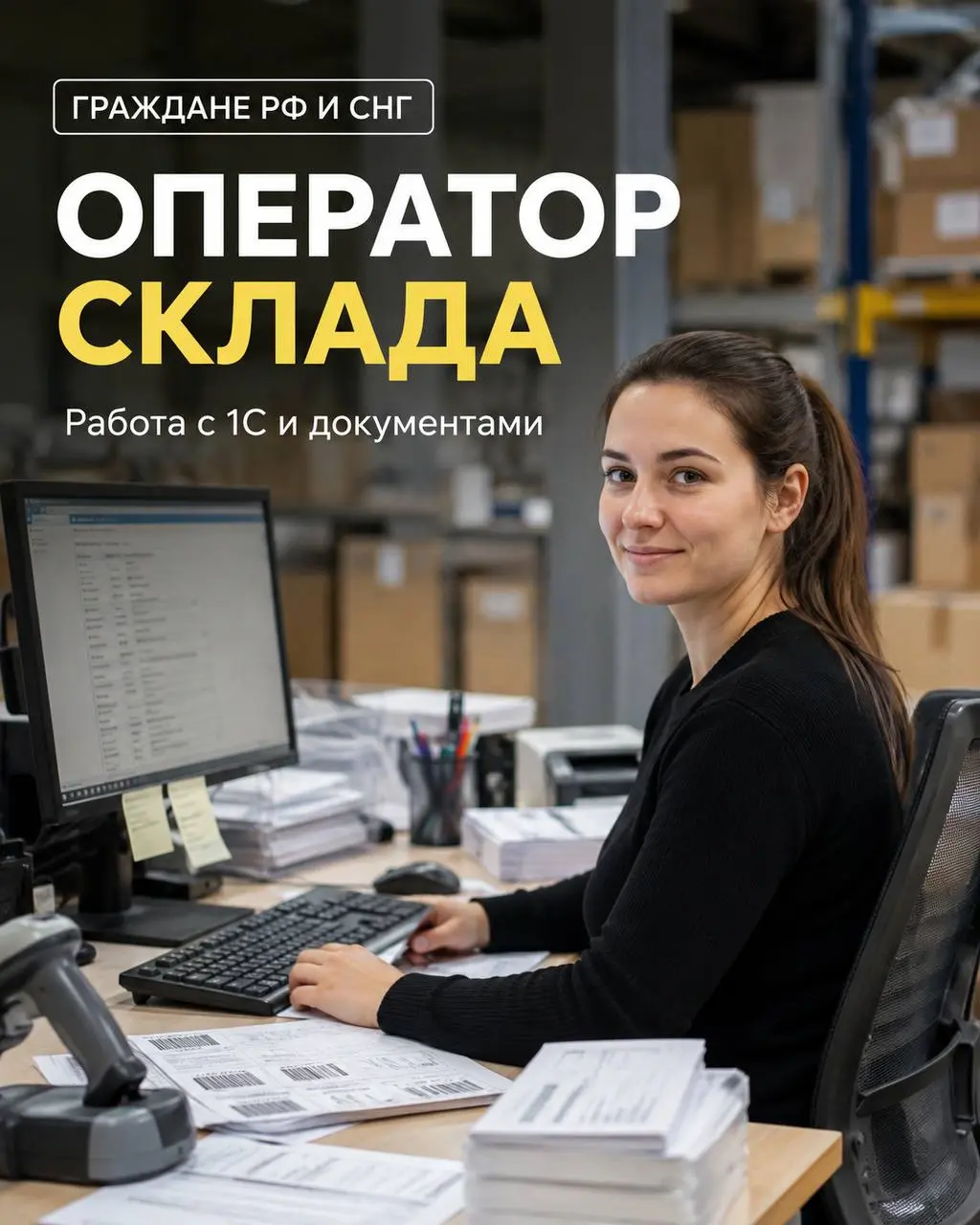 ОПЕРАТОР СКЛАДА
90 000₽ - 120 000₽
Крупный распределительный центр
• Москва, Рябиновая, 55
• Логистика
• +79096634750
Полное описание вакансии размещено в Телеграм и Макс | Сетка — социальная сеть от hh.ru