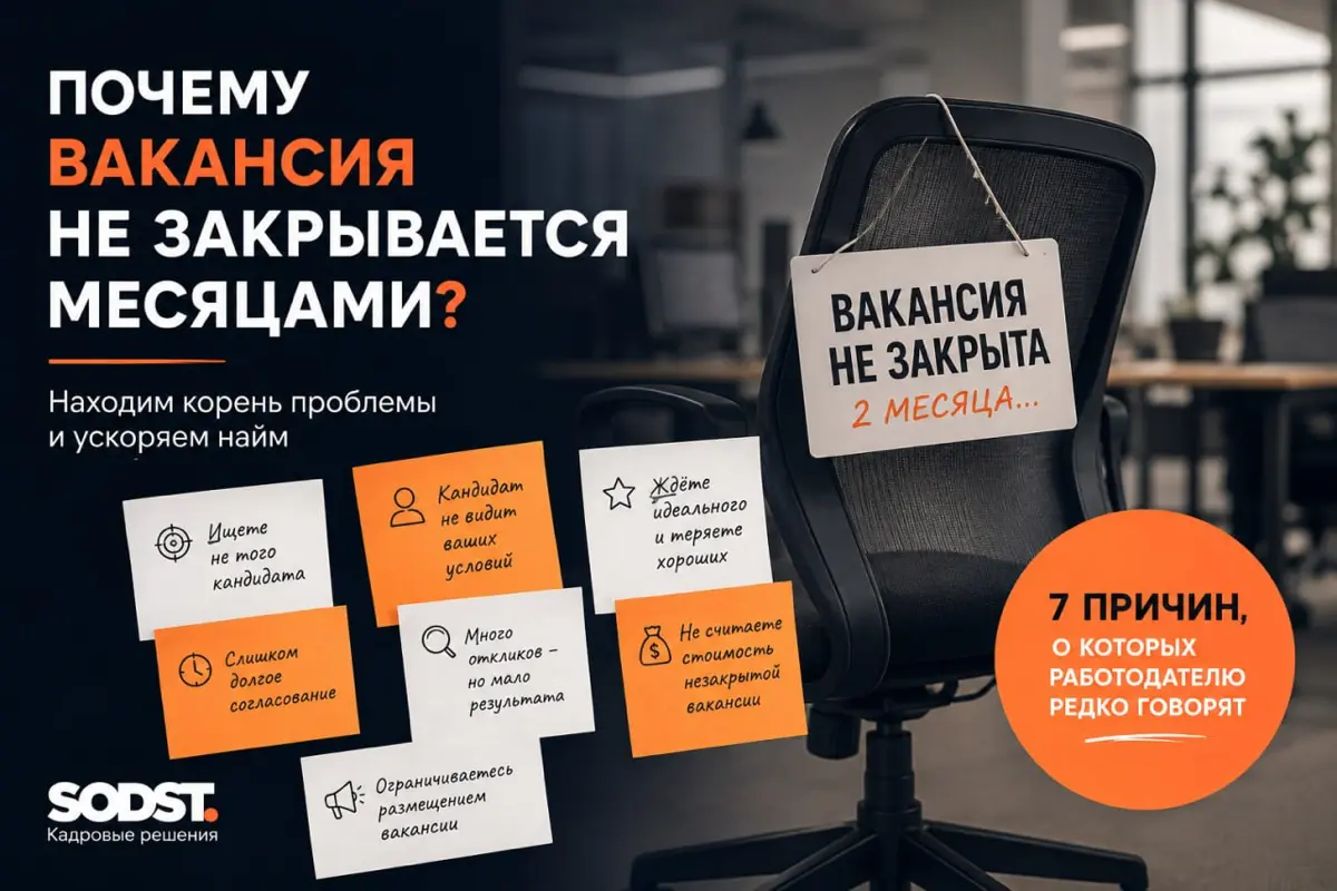 Почему вакансия не закрывается месяцами: 7 причин. | Сетка — социальная сеть от hh.ru