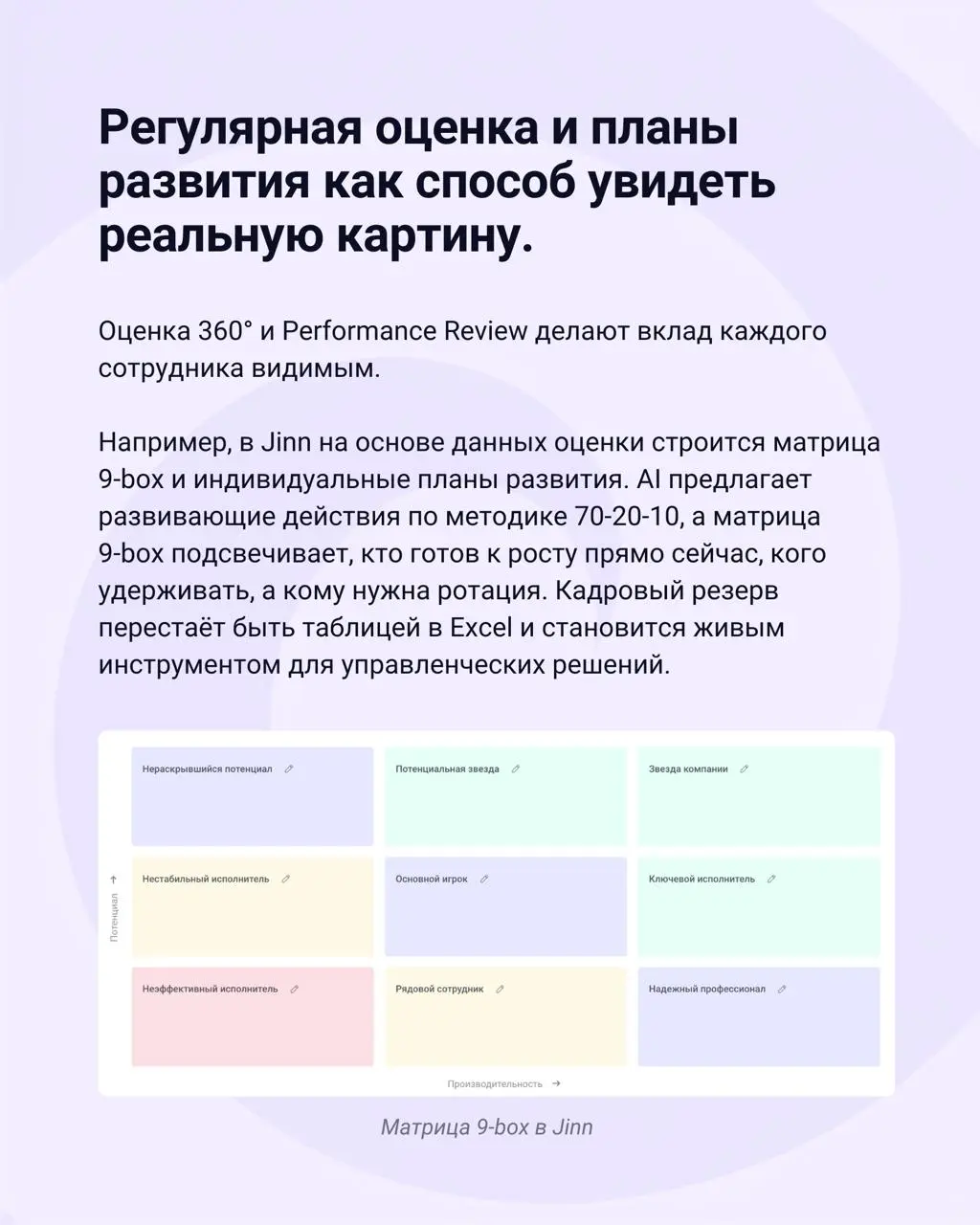 Сильных сотрудников в российских компаниях губит «советская болезнь».
И дело не только в деньгах — руководитель часто просто не знает, кто в его команде звезды. Разобрали в карточках → | Сетка — социальная сеть от hh.ru