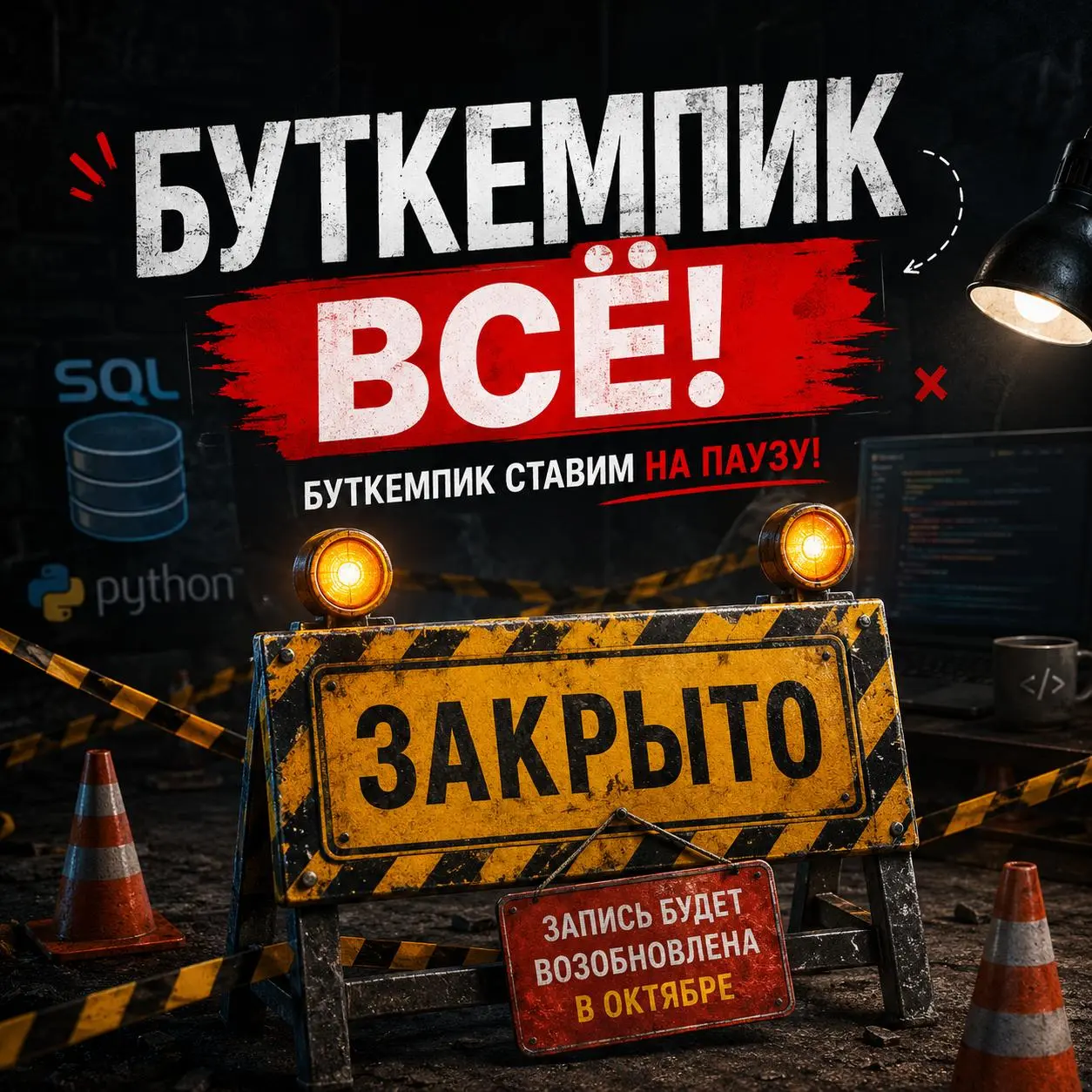 😱Буткемпик – ВСЁ!😱
Читейший Кликбейт, только без клика!😂
У нас сейчас идёт Буткемпик, и там проводится просто огромная работа над ошибками, как в лекциях, так и в материалах | Сетка — социальная сеть от hh.ru