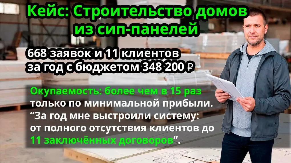 Строительство домов из сип-панелей: 668 лидов за год | Сетка — социальная сеть от hh.ru