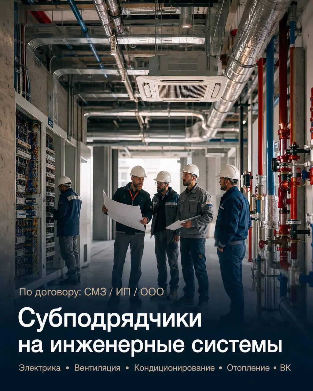 СУБПОДРЯДЧИК НА ИНЖЕНЕРНЫЕ СИСТЕМЫ
Прямой работодатель
• Москва
• Строительство
• @entrancefromtheskyhr
Полное описание вакансии размещено в Телеграм и Макс | Сетка — социальная сеть от hh.ru