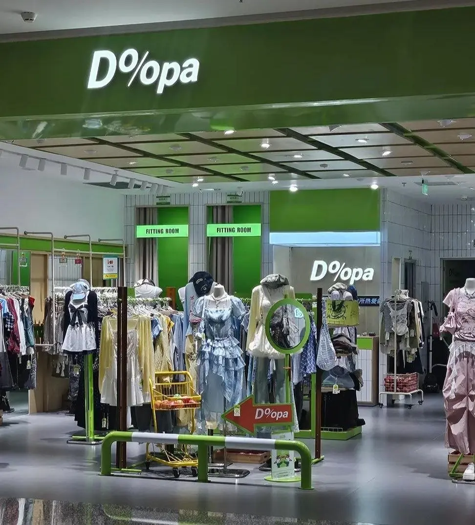 Китайский магазин одежды DOPA%
На русском вывеска читается примерно как «Д%опа»
Не знаю, что там было в стратегии выхода на международные рынки, но российский рынок бренд уже немного освоил. | Сетка — социальная сеть от hh.ru