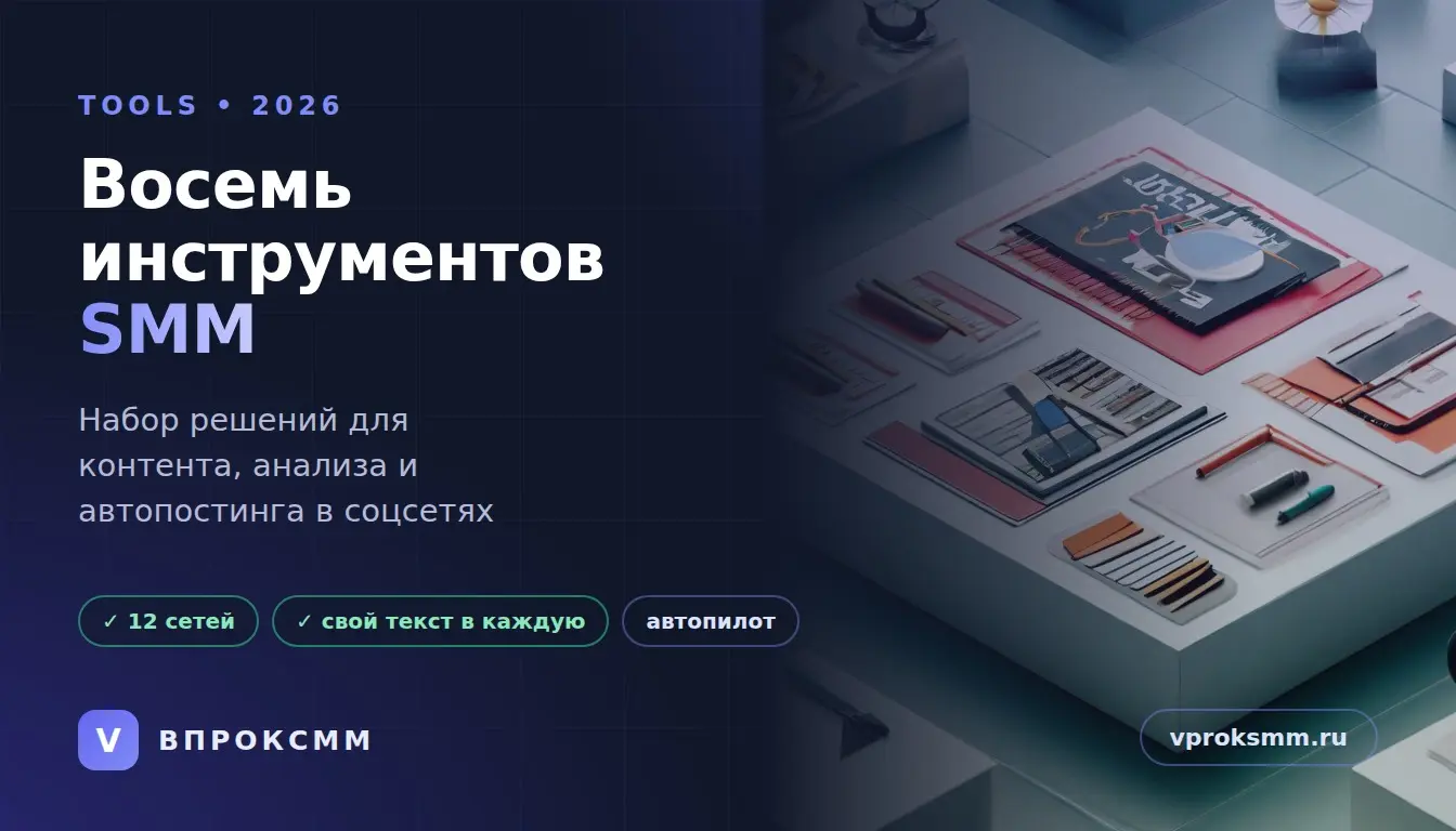 8 инструментов SMM 2026: что реально нужно в наборе | Сетка — социальная сеть от hh.ru