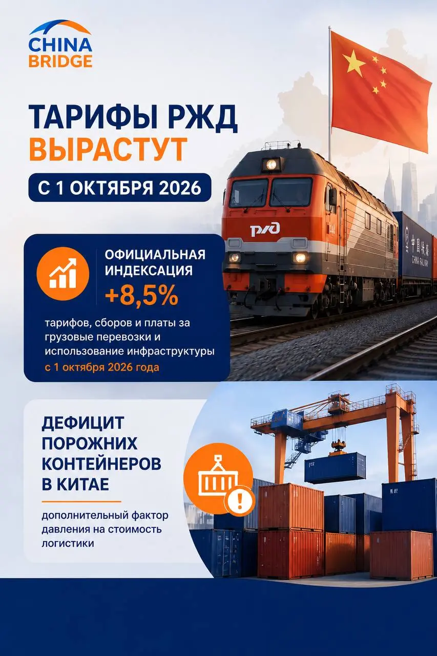 ❗️ Тарифы РЖД вырастут с 1 октября. Что это значит для поставок из Китая?
Теперь это уже не прогноз | Сетка — социальная сеть от hh.ru