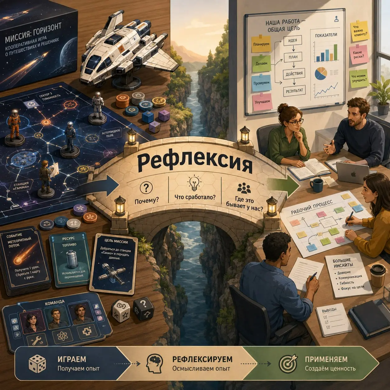 Игра про бизнес не обязательно чему-то учит. А игра про космический корабль — может | Сетка — социальная сеть от hh.ru