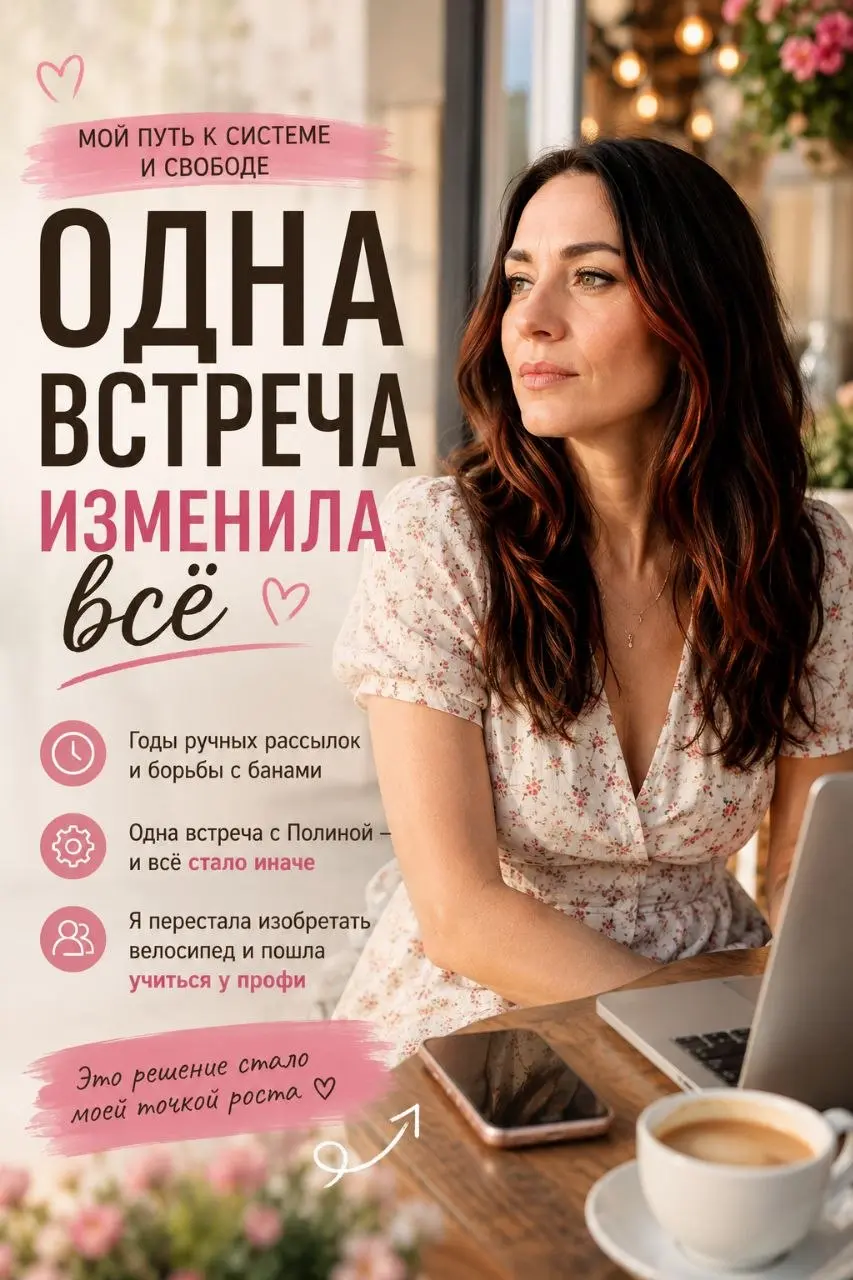 🔥 Хватит искать «волшебную кнопку» — её не существует
После обучения у Полины я сменила фокус: с поиска «секретных схем» на создание системы | Сетка — социальная сеть от hh.ru