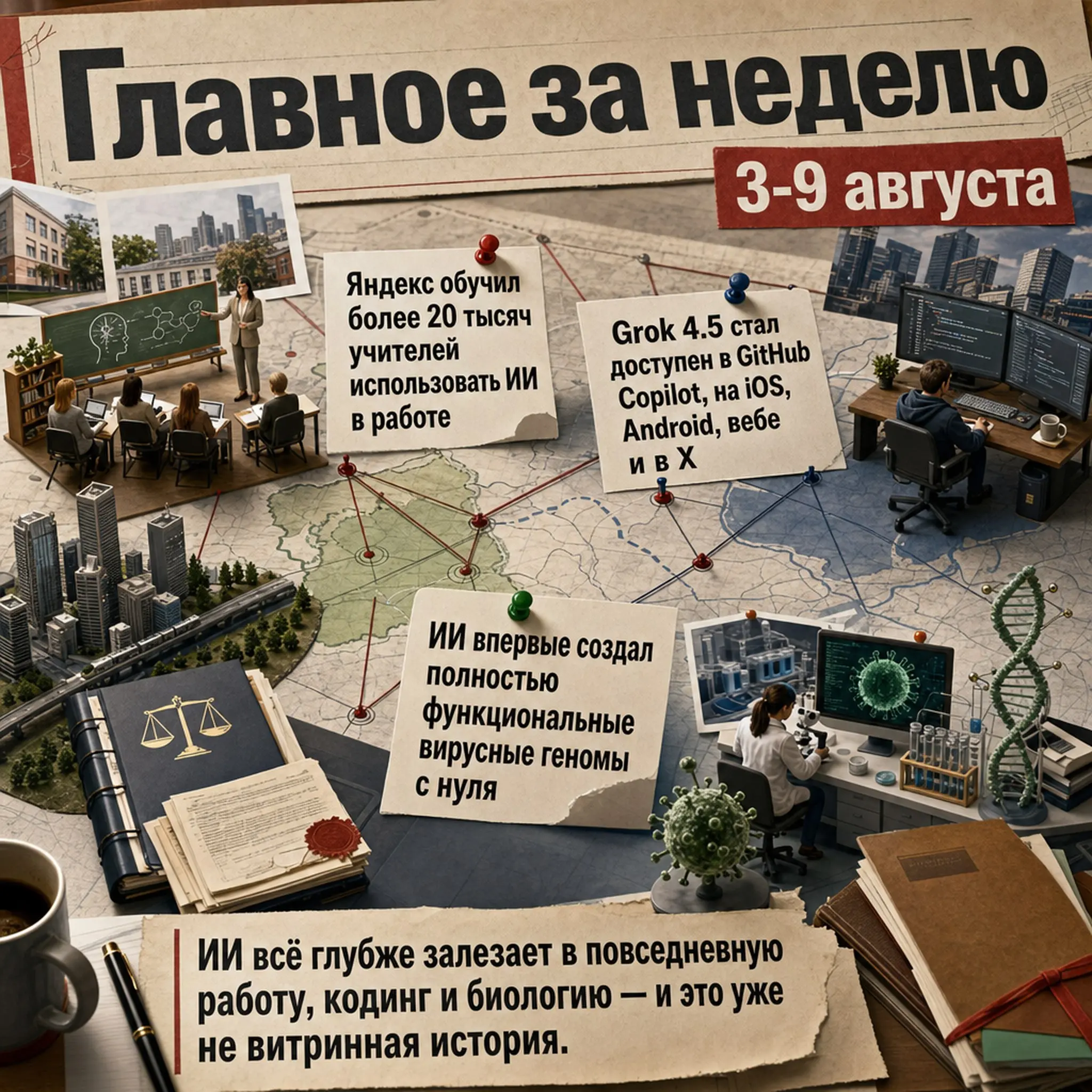 ИИ неделя: учителя, Grok 4 | Сетка — социальная сеть от hh.ru