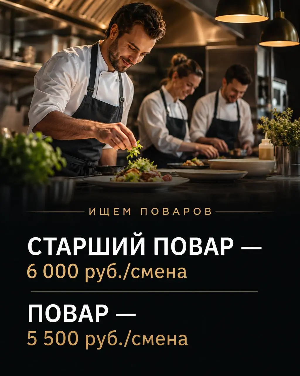 1️⃣СТАРШИЙ ПОВАР,
2️⃣ПОВАР
Прямой работодатель
• Москва, м | Сетка — социальная сеть от hh.ru