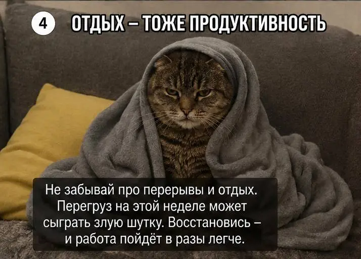 начало новой недели
ловите предсказание, что поможет вам сохранить спокойствие и внутренний покой
(тыкайте на случайную картинку) | Сетка — социальная сеть от hh.ru