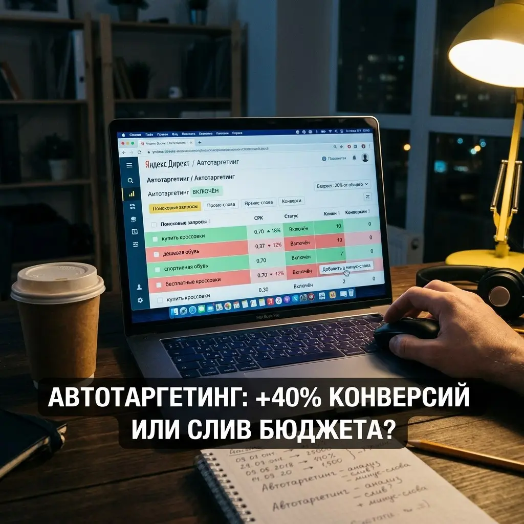 КАК Я СЛИЛ 150 ТЫСЯЧ НА АВТОТАРГЕТИНГЕ (И ЧТО ИЗ ЭТОГО ВЫШЛО)
Когда Яндекс сделал автотаргетинг обязательным, я был в бешенстве. Вёл стоматологию, думал, что сам знаю, кому показывать | Сетка — социальная сеть от hh.ru