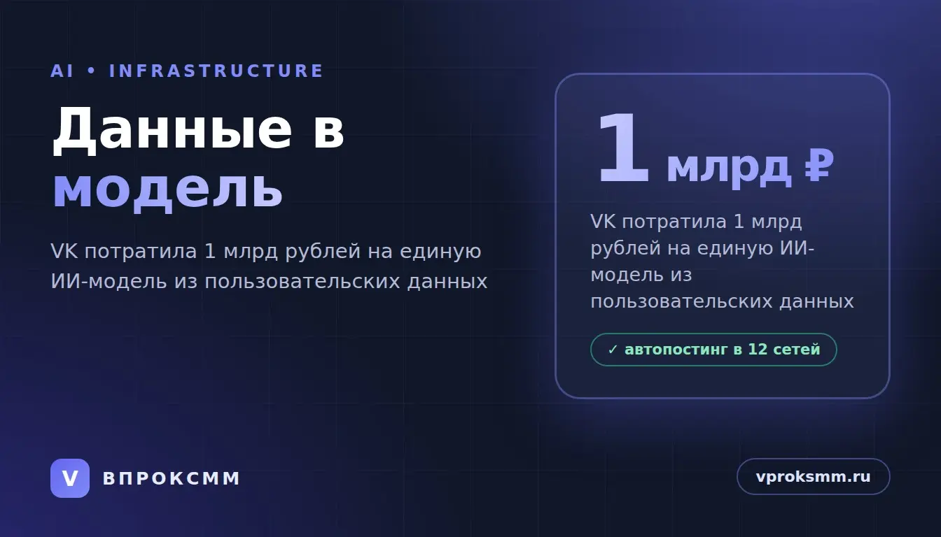 VK объединила данные в одну ИИ-модель: что делать бизнесу | Сетка — социальная сеть от hh.ru