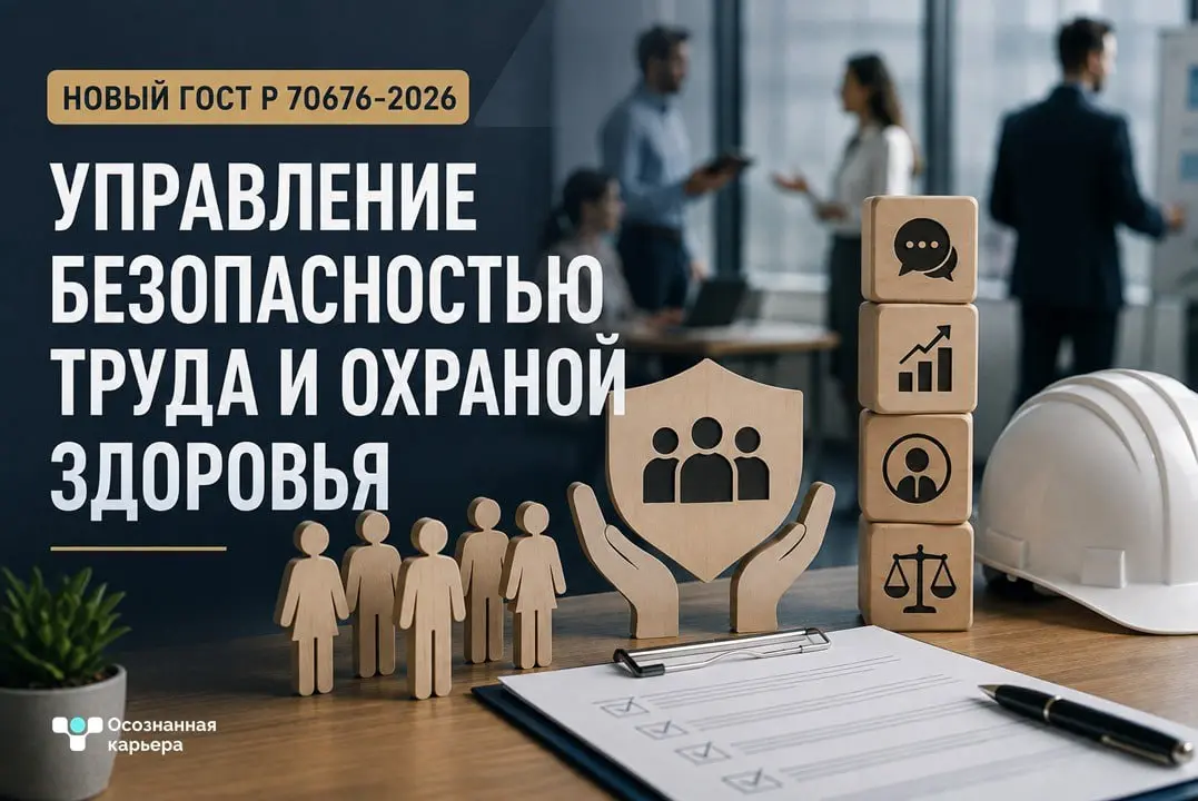 Новый ГОСТ: как теперь рекомендуется управлять людьми
Росстандарт утвердил новый ГОСТ по управлению безопасностью труда и охраной здоровья. 🗓 Он вступит в силу 1 февраля 2027 года | Сетка — социальная сеть от hh.ru