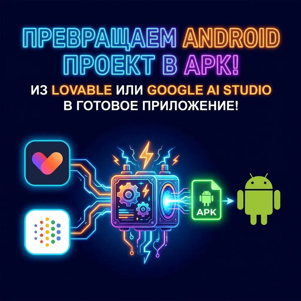 🤯 ЛЮБАНЯ ДЛЯ АНДРОИД ПРИЛОЖЕНИЙ
Делаешь веб-приложение в Lovable или Google AI Studio и хочешь сделать apk?
Любаня возьмет твой ZIP-архив и превратит его в готовый APK, который залетит на любой Androi... | Сетка — социальная сеть от hh.ru
