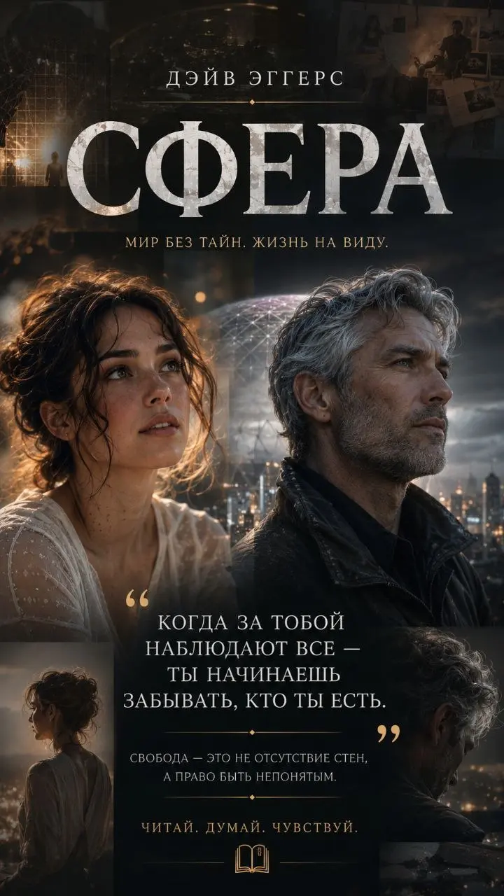 📖 Дэйв Эггерс — «Сфера»
Когда за тобой наблюдают всегда, свобода постепенно превращается в иллюзию. Ты начинаешь жить не так, как хочешь, а так, как тебя хотят видеть | Сетка — социальная сеть от hh.ru