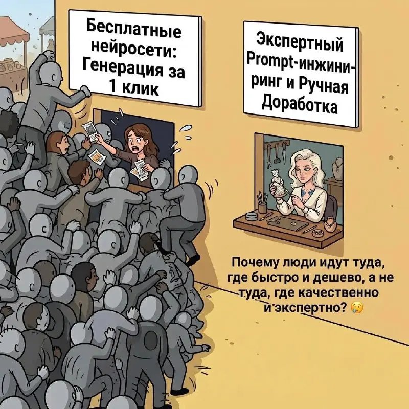 Генерация за 1 клик против профессиональной нейрофотографии: почему мы выбираем «подешевле»?💖
В мире, где нейросети стали доступны каждому, очень легко поддаться соблазну сделать всё самому или заказа... | Сетка — социальная сеть от hh.ru