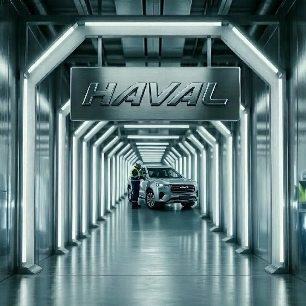 Световой тоннель на заводе HAVAL | Сетка — социальная сеть от hh.ru