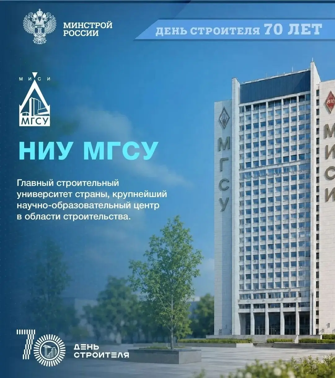 🏗 В год юбилея Дня строителя продолжаем рассказывать о людях и профессиях, которые создают города будущего. И начинается этот путь с качественного образования | Сетка — социальная сеть от hh.ru