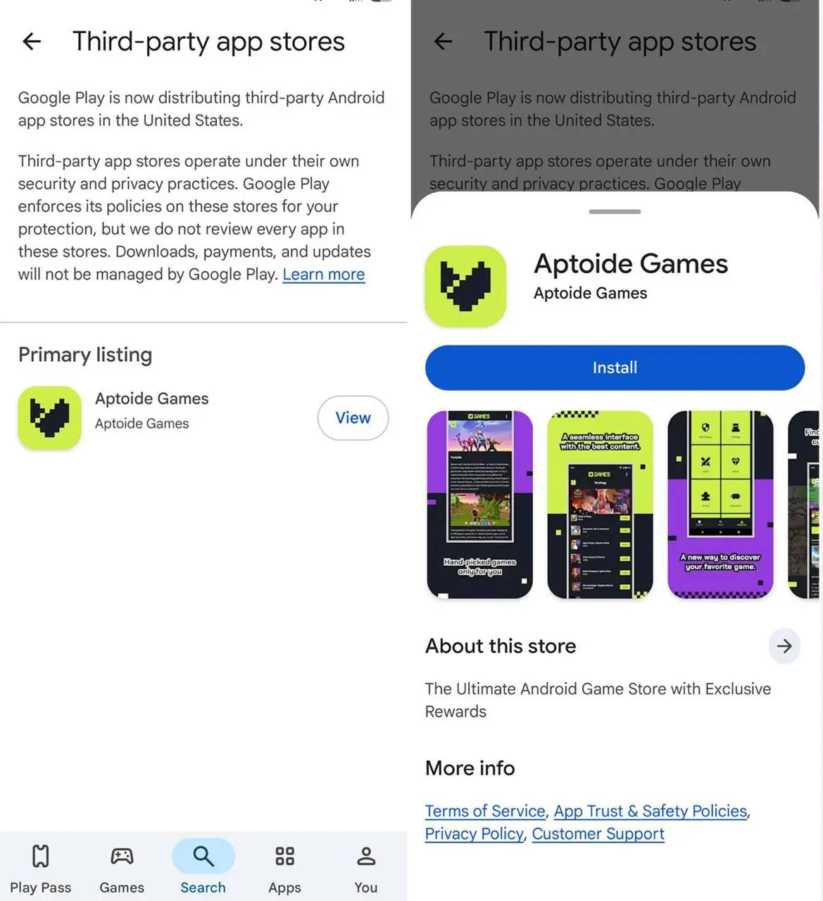 Google Play открывает доступ к сторонним магазинам приложений после антимонопольного дела Epic Games.
Пилотный проект доступен пока только в США. | Сетка — социальная сеть от hh.ru