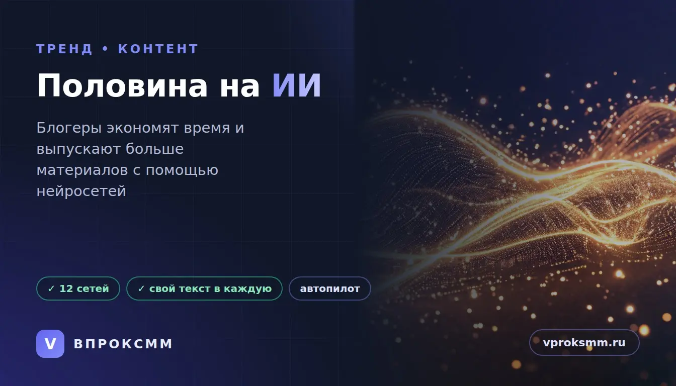 Почти половина блогеров пишет с ИИ: что это меняет | Сетка — социальная сеть от hh.ru