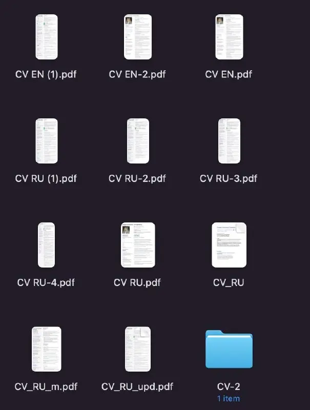 Даже, блин, смешно уже подумать, что до того, как сделал CV Hub, было вот такое...
Капец, это такая жуть | Сетка — социальная сеть от hh.ru