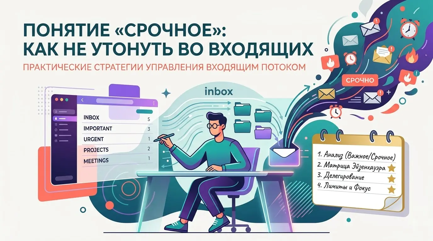 Понятие «срочное» и как не утонуть во входящих. | Сетка — социальная сеть от hh.ru
