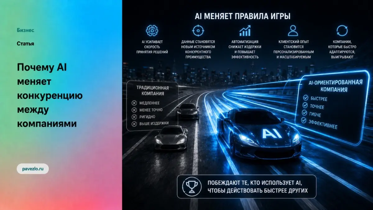 AI меняет конкуренцию между компаниями | Сетка — социальная сеть от hh.ru
