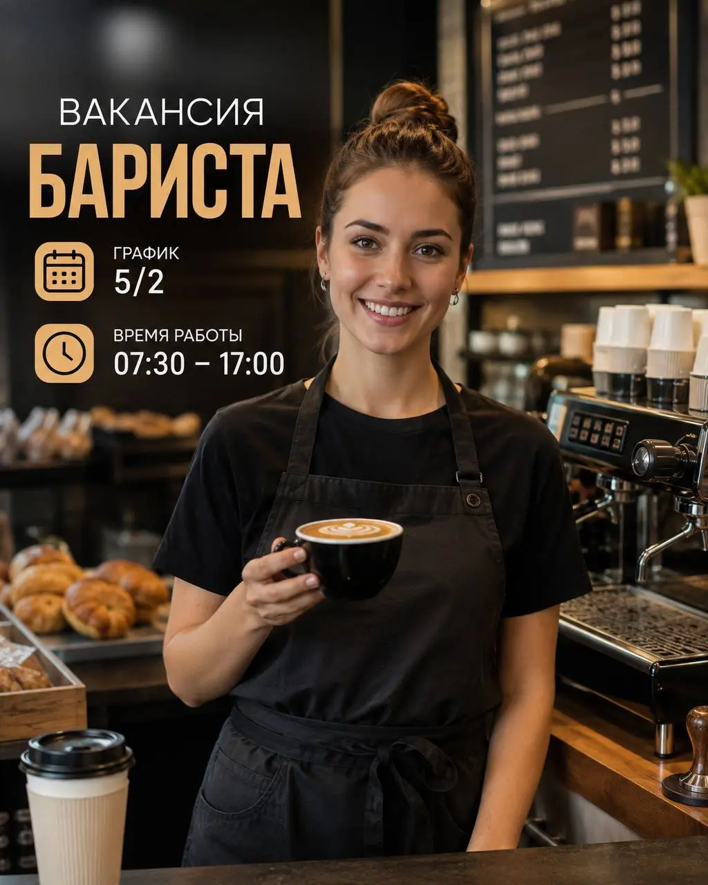 БАРИСТА
5 000₽/смена
Экспобанк
• Москва, м. Павелецкая, Космодамианская наб., 52, стр. 5
• Рестораны/Кафе
• +79670045399
Полное описание вакансии размещено в Телеграм и Макс | Сетка — социальная сеть от hh.ru