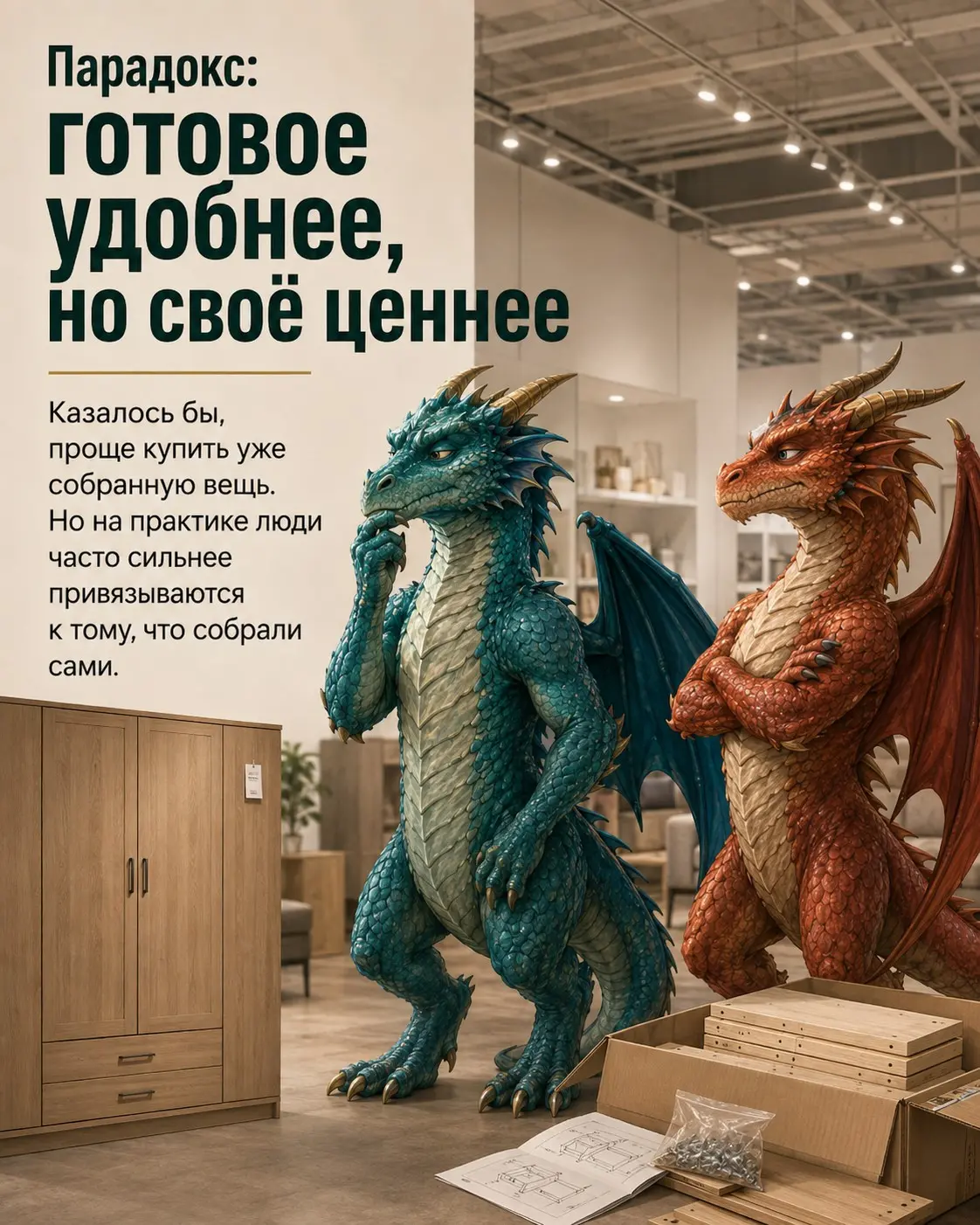 Что такое "эффект ИКЕА" и почему он так действует на людей | Сетка — социальная сеть от hh.ru