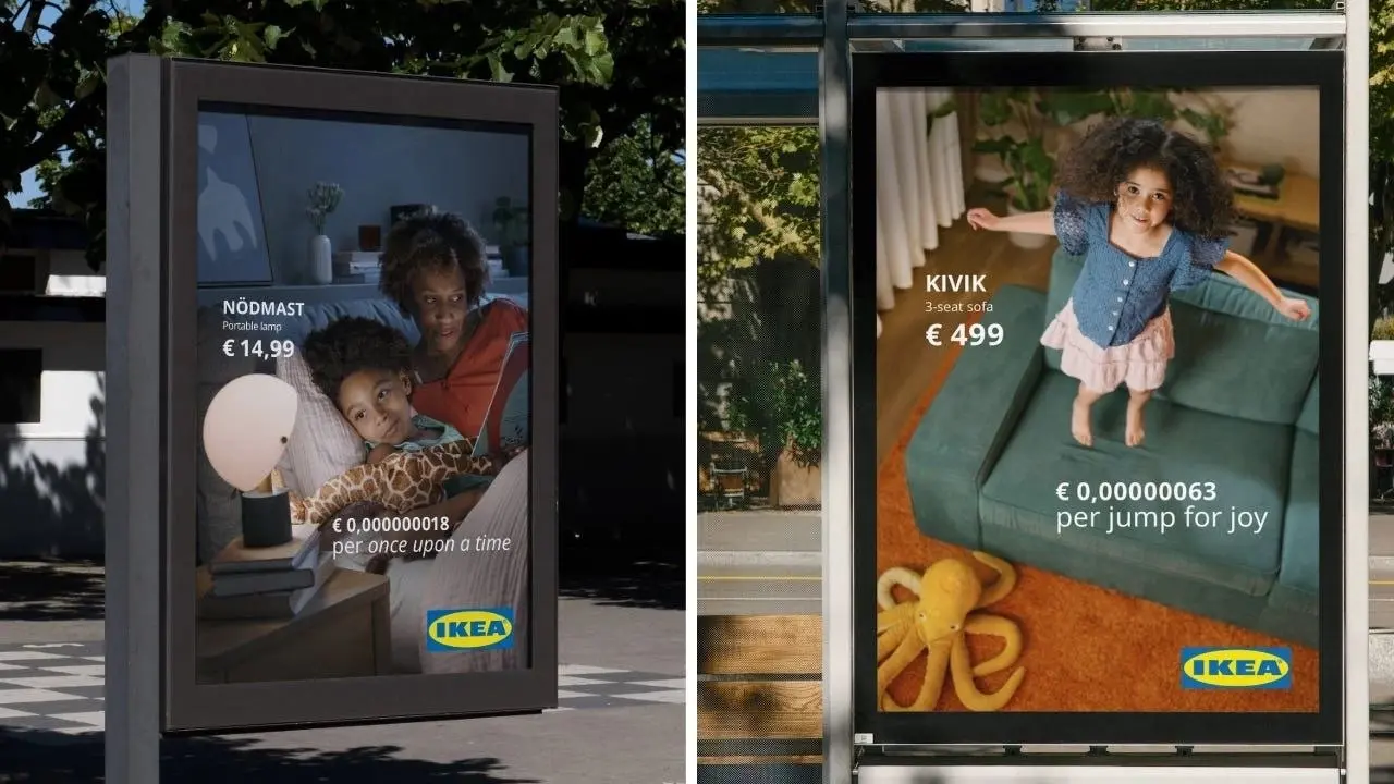 Новый способ тривиализации цены в рекламе от Ikea. Вместо "по цене чашки кофе".
Реклама указывает цену мебели в единицах использования | Сетка — социальная сеть от hh.ru