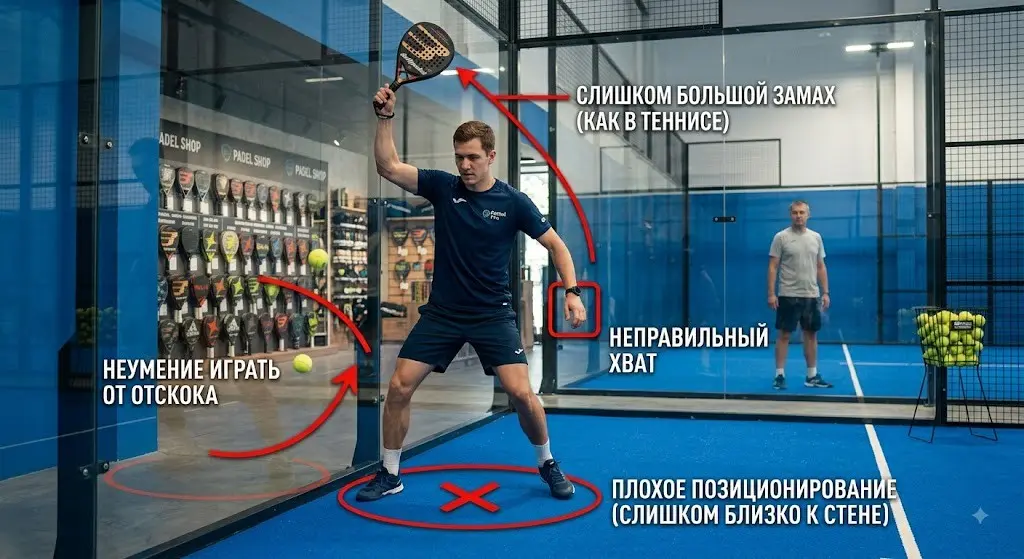 Какие ошибки чаще всего совершают новички в паделе? | Сетка — социальная сеть от hh.ru