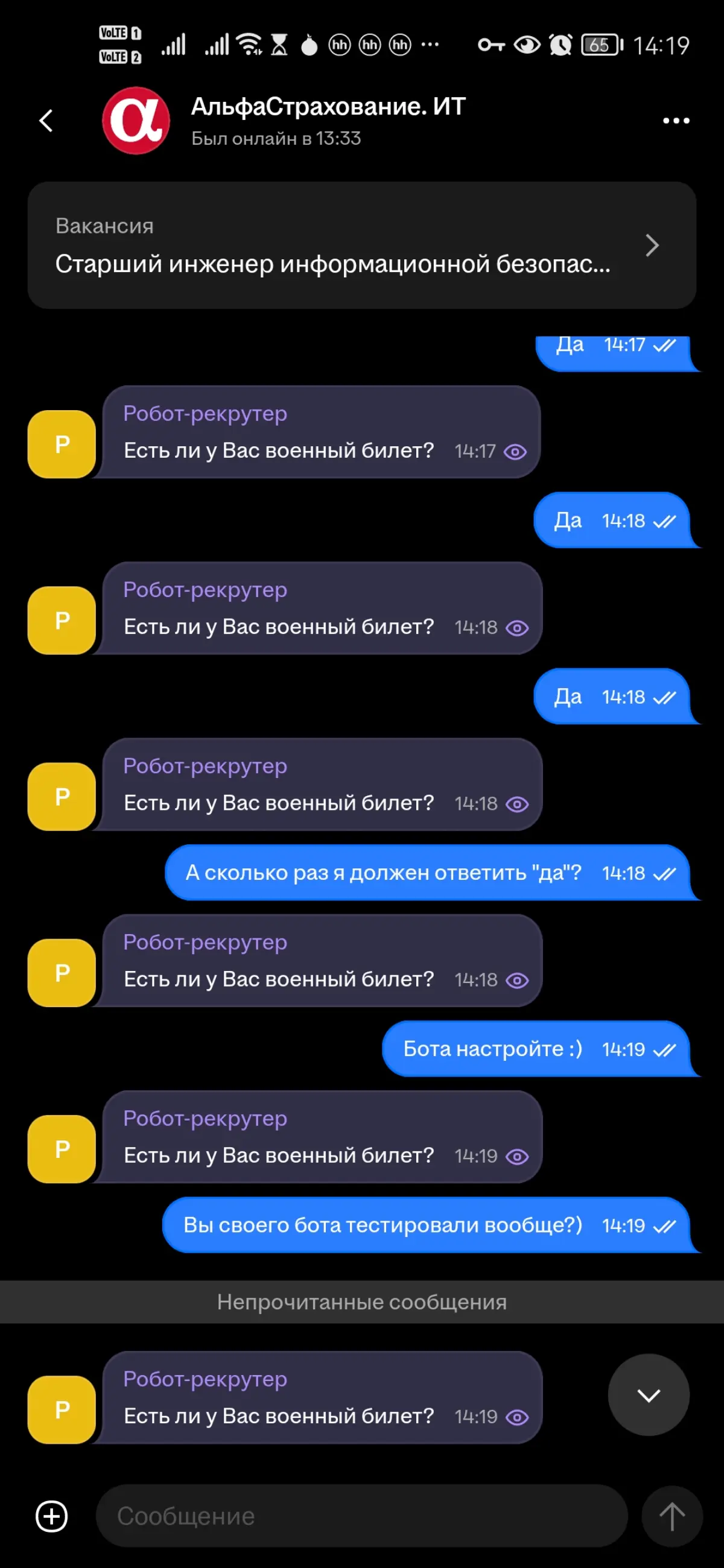 Коротко о поиске работы сегодня | Сетка — социальная сеть от hh.ru