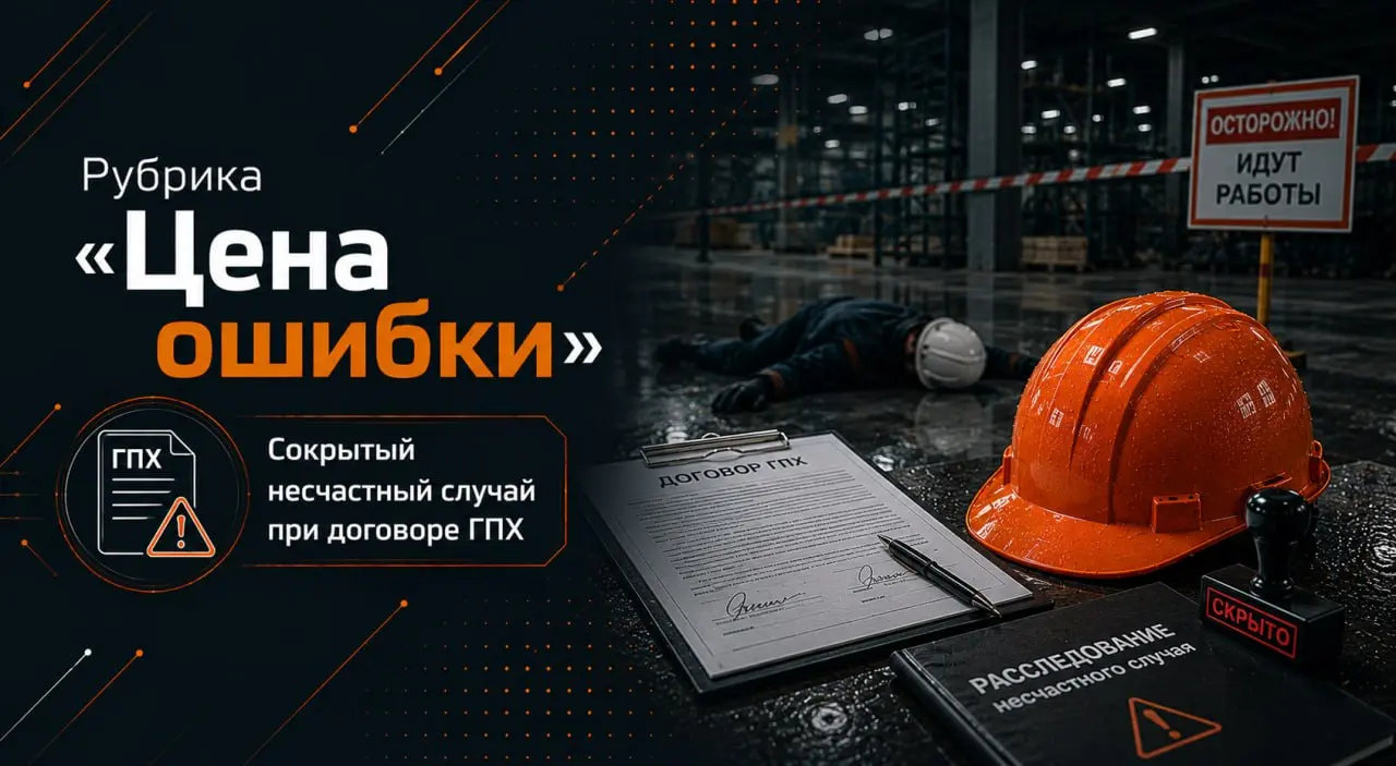 📱 Рубрика «Цена ошибки»: сокрытый несчастный случай при договоре ГПХ
Больше года с момента несчастного случая (далее – НС) потребовалось одному очень изворотливому работодателю для того, чтобы оформит... | Сетка — социальная сеть от hh.ru