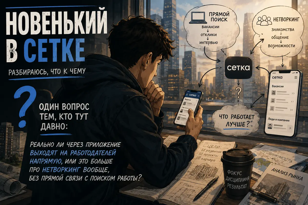 Новенький в Сетке, разбираюсь что к чему 🥸 | Сетка — социальная сеть от hh.ru