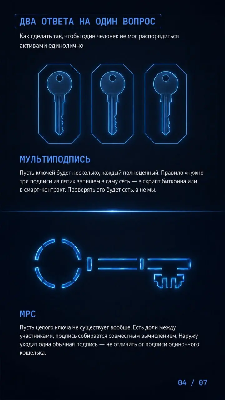 ✏️Мультиподпись или MPC: что выбрать цифровому депозитарию🔗 | Сетка — социальная сеть от hh.ru