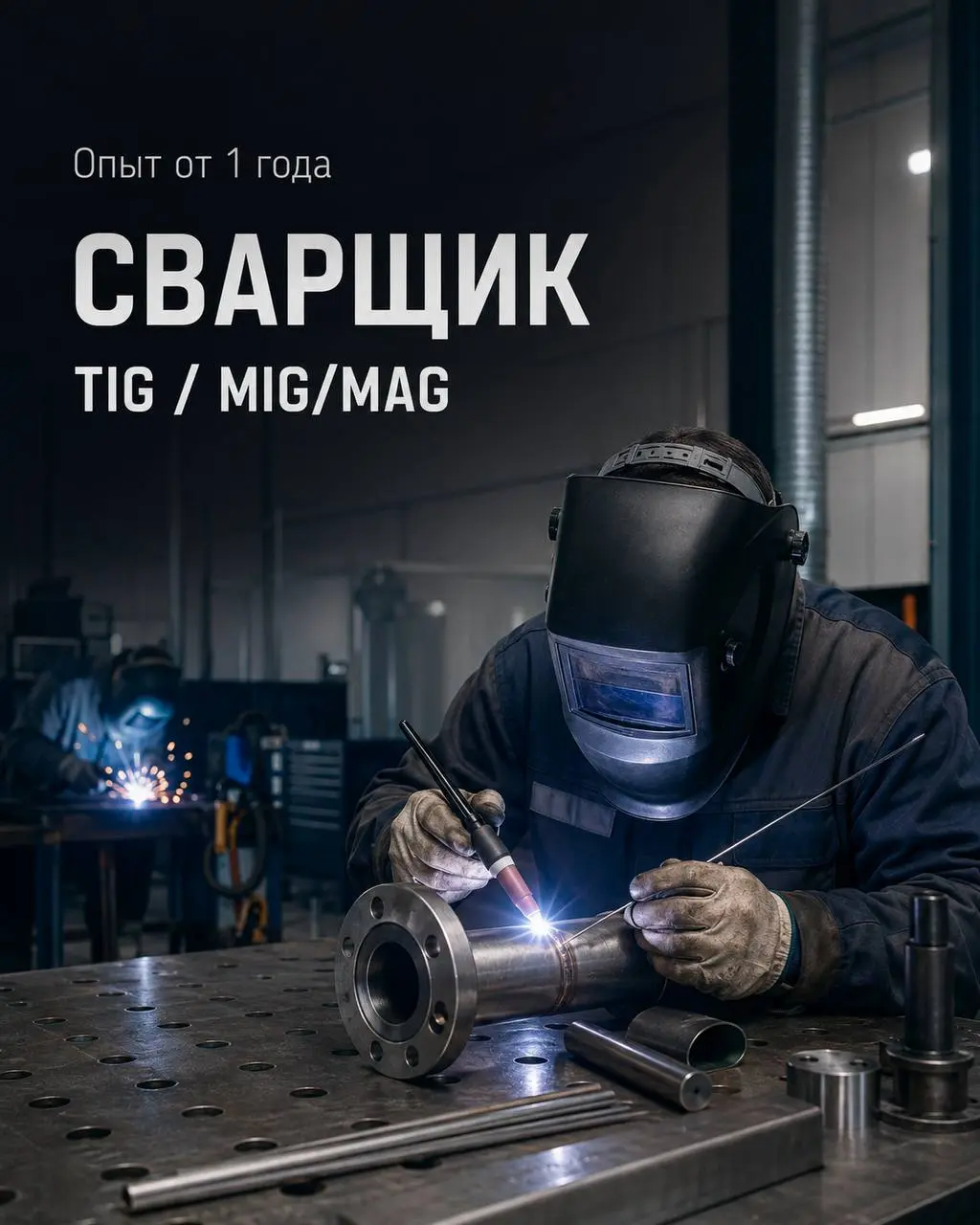 1️⃣СВАРЩИК РАД / TIG,
2️⃣MIG/MAG
От 130 000₽
ООО «Стройатомсфера»
• Воронеж, ул. Солнечная, 31 лит. 16АБ
• Производство
• +79056544255
Полное описание вакансии размещено в Телеграм и Макс | Сетка — социальная сеть от hh.ru