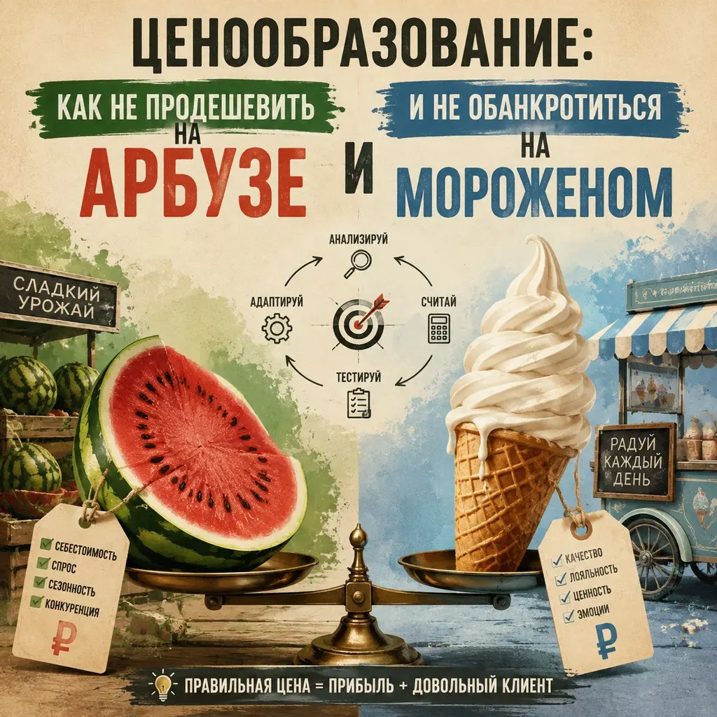 Лето, +25, а в голове холодный пот: «Завышу — все уйдут к конкуренту, занижу — не окупится даже на шашлык».
Лечим сезонный ценообразовательный невроз летней едой.
Арбузный синдром | Сетка — социальная сеть от hh.ru