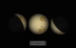 Moon Prototype — анимированный прототип луны. Реализован с помощью СSS.
https://codepen.io/AchaAcha/pen/yLqVrZe | Сетка — социальная сеть от hh.ru