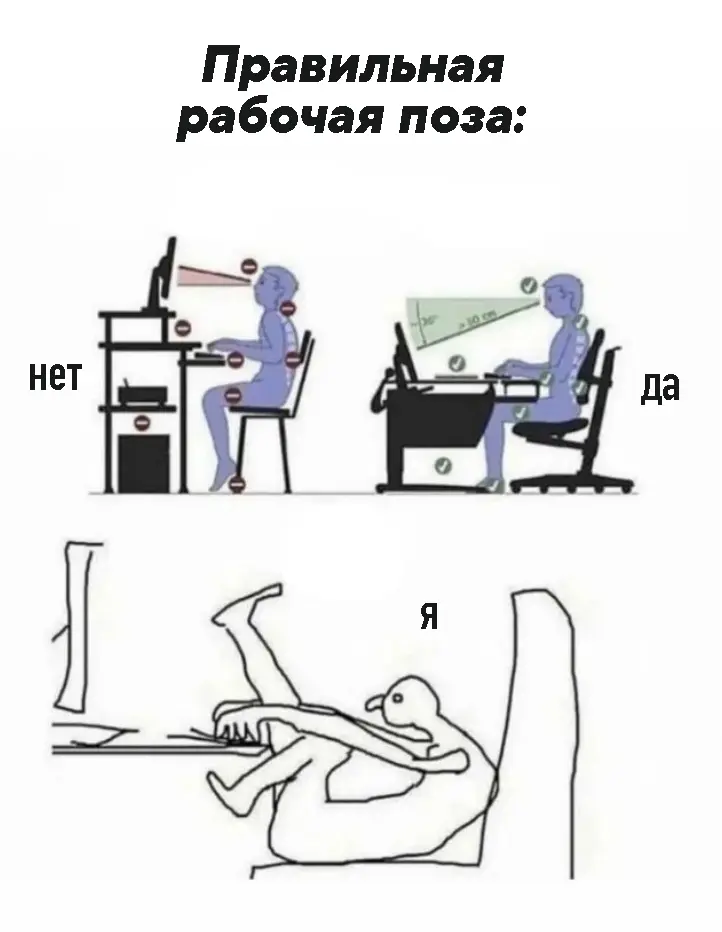 Никак не пойму, почему же болит спина 😂 | Сетка — социальная сеть от hh.ru