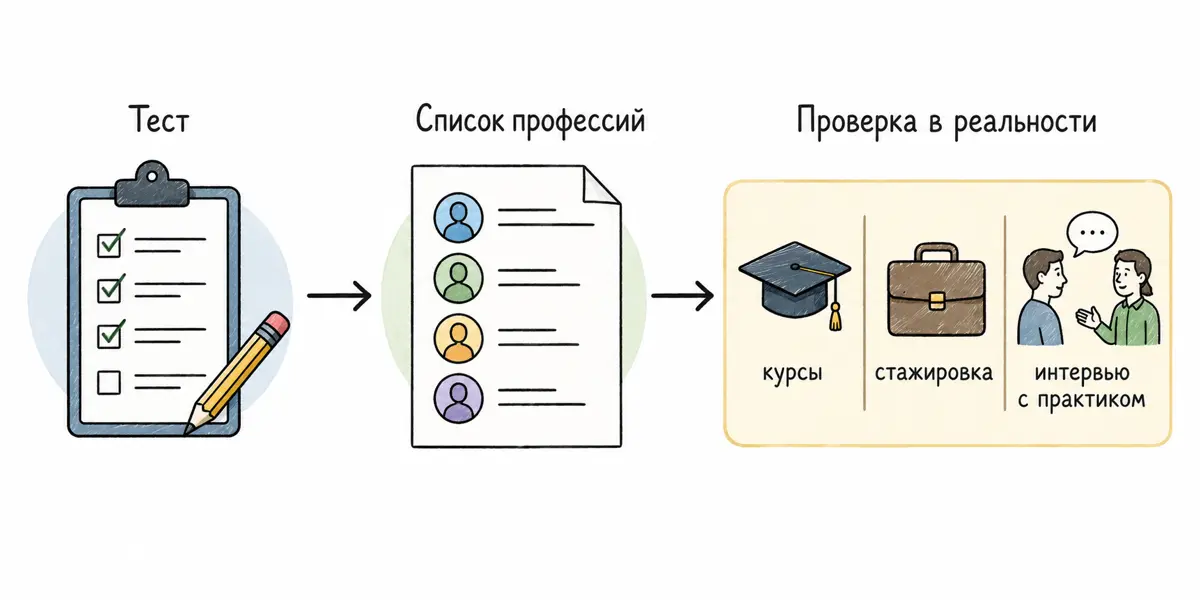 Тесты по профориентации: что они измеряют и как их читать | Сетка — социальная сеть от hh.ru