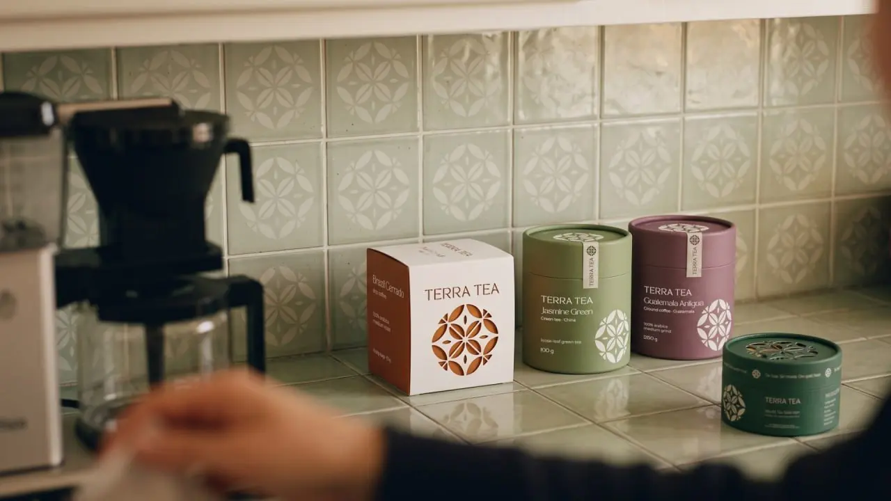 Кстати помимо сайтов я занимаюсь и брендингом.
Один из свежих проектов — Terra Tea, который мы сделали вместе с Алиной | Сетка — социальная сеть от hh.ru