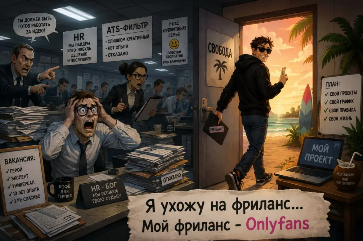 HH сделал меня фрилансером | Сетка — социальная сеть от hh.ru