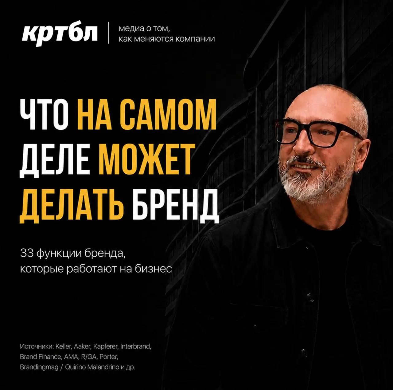 33 функции бренда для измненений в любом бизнесе
#полезнобл
CEO обычно вспоминает о бренде слишком поздно — когда компания уже изменилась, а рынок всё ещё видит её прежней | Сетка — социальная сеть от hh.ru