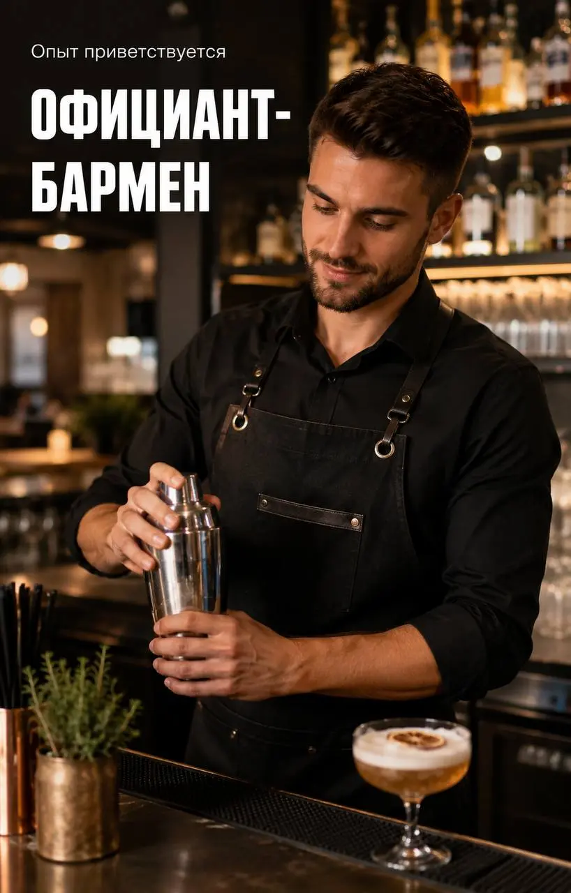 ОФИЦИАНТ-БАРМЕН
От 5 000₽/смена
Трапезная
• Москва, м. Рассказовка
• Рестораны/Кафе
• @Ilyarich74
Полное описание вакансии размещено в Телеграм и Макс. Переходите по ссылке в закрепленном сообщении | Сетка — социальная сеть от hh.ru
