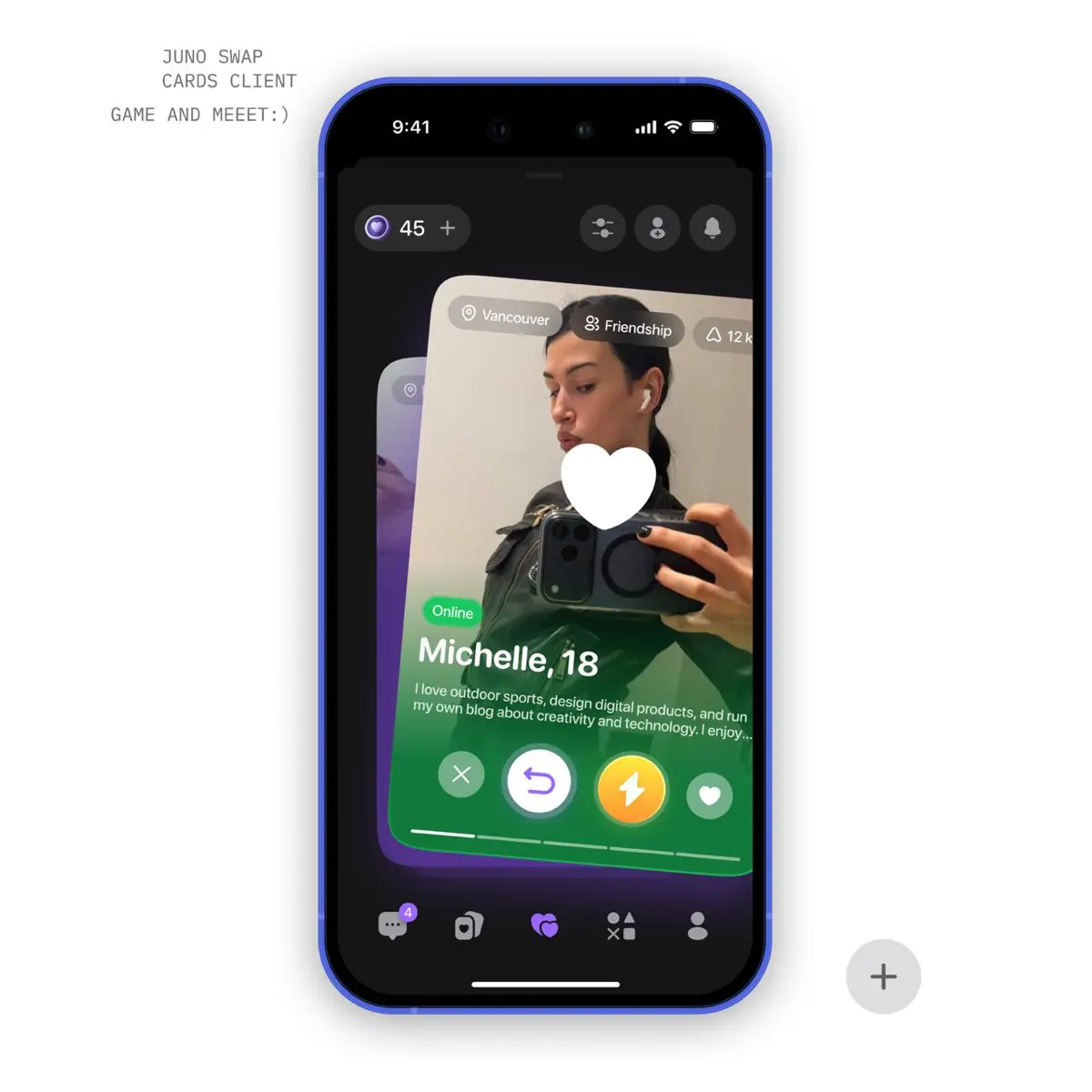 dating app concept | Сетка — социальная сеть от hh.ru