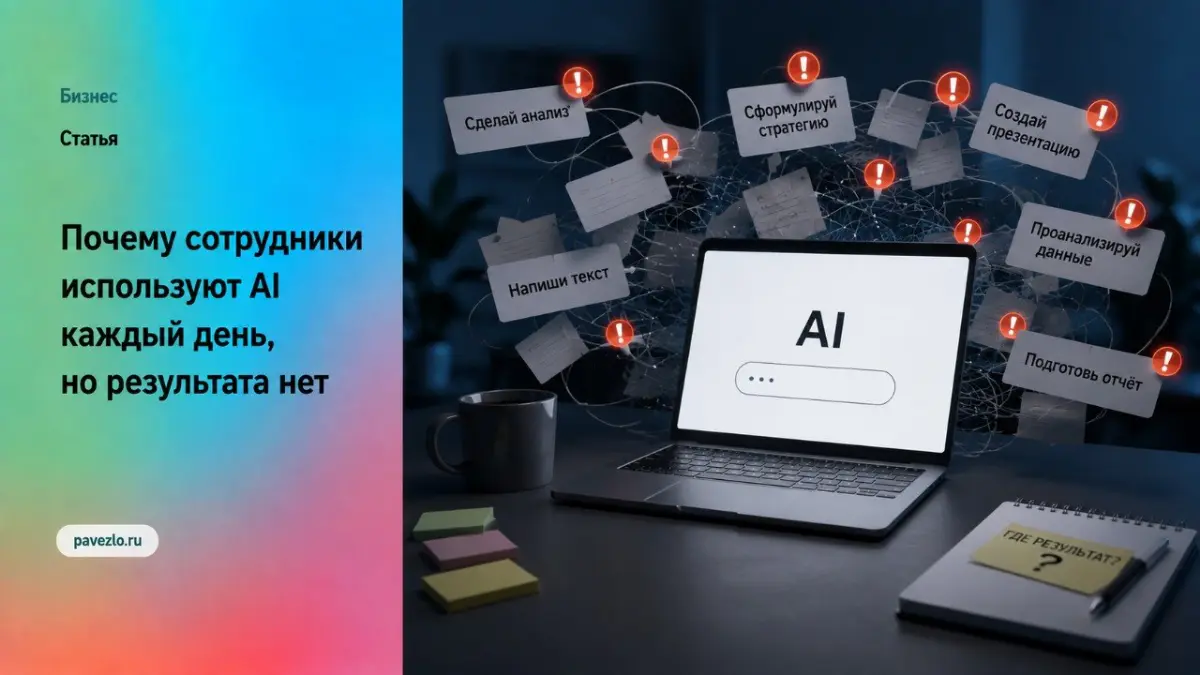 Сотрудники используют AI каждый день, а результата нет | Сетка — социальная сеть от hh.ru